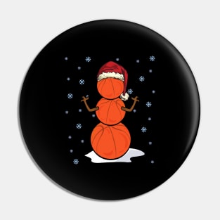 Christmas Basketball Snowman Gift Idea Pin