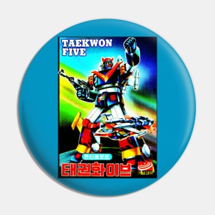 Taekwon V Bootleg Cover Art Pin
