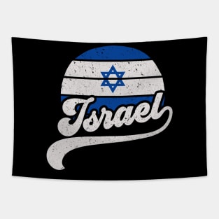 Israel Flag Retro Style Tapestry
