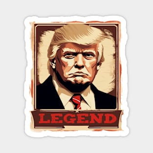 Trump 2024 President Legend Magnet