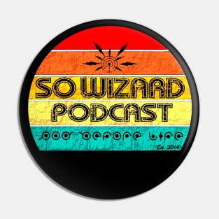 So Wizard Retro 70s design Pin