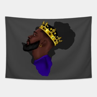 Africa Map, Proud African Man, Black Pride Tapestry