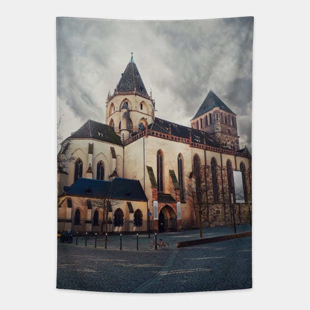 Saint Thomas church Tapestry by psychoshadow