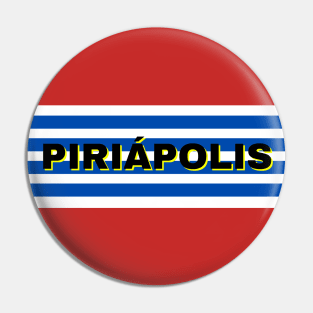 Piriápolis City in Uruguay Flag Stripes Pin