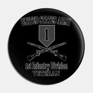 1st Infantry Division- Veteran Pin