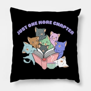 Just One More Chapter - Sleepy Kittens Pillow