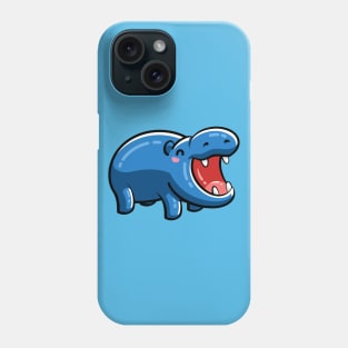 Cute Happy Hippo Phone Case