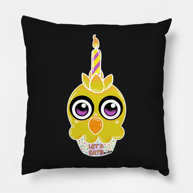 Chica Cupcake Pillow by Bat13SJx