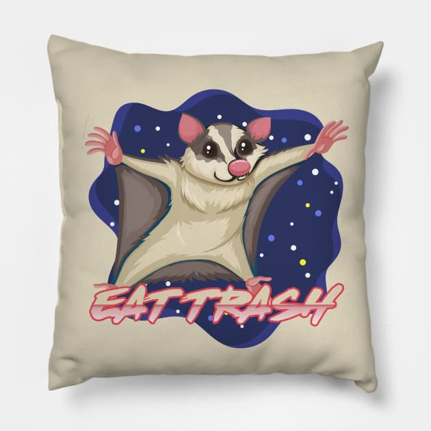 Eat Trash Pillow by Olievera