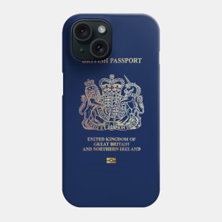 UK Passport - Vintage Style Design (New Version) Phone Case