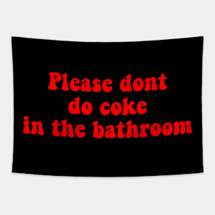 Coke meme red Tapestry