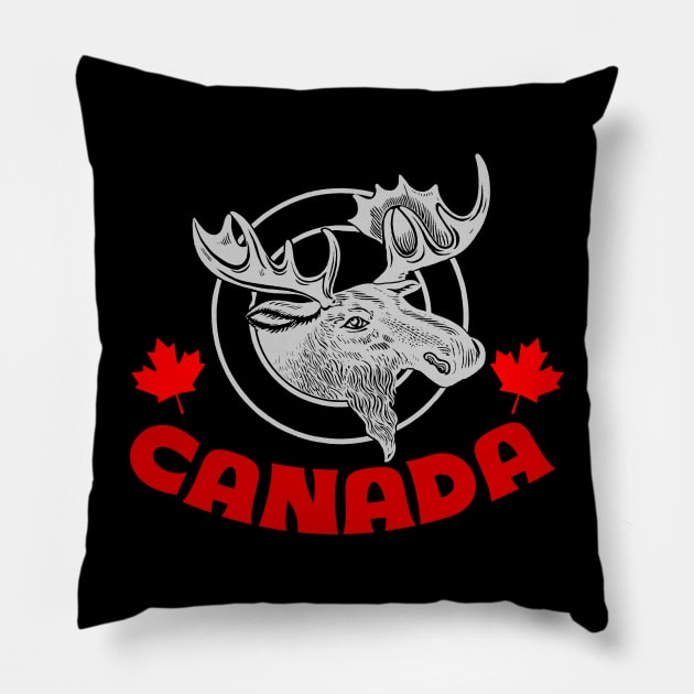 Canada Day Design Pillow by etees0609