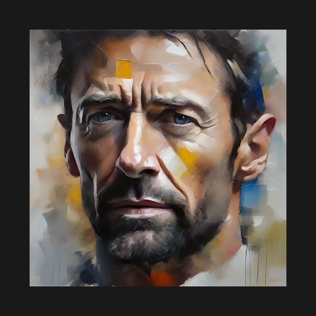 Hugh Jackman`s face by bogfl