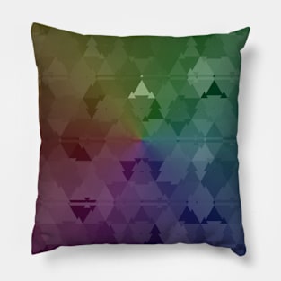 Rainbow Camo Mosaic Tiles Pillow