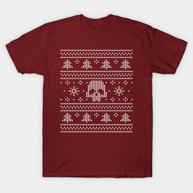 Ugly Christmas Sweater Skulls Pattern Ugly Sweater T Shirt Teepublic