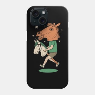 Surreal Hobby Horse Show Jumping Kid Phone Case