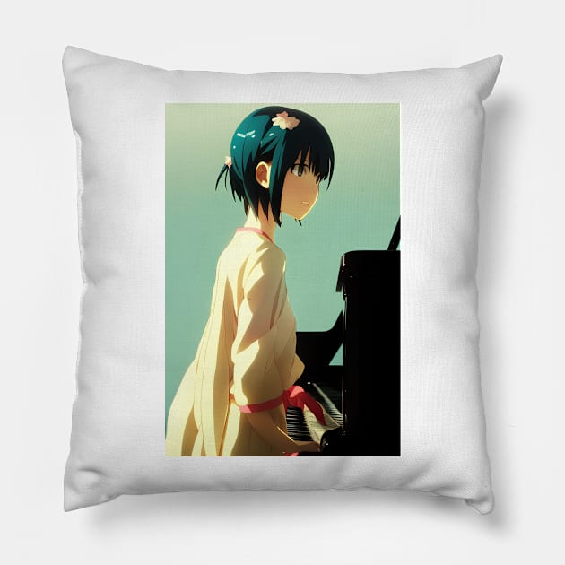 The Pianist Pillow by Artieries1