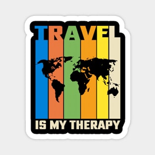 Travel is my therapy Magnet