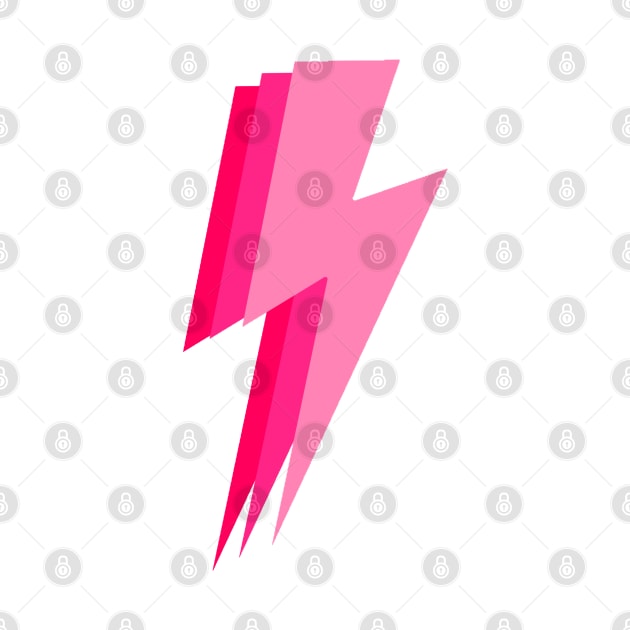 3 pink lightning bolt by gdm123