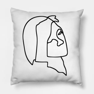 doodle girl design Pillow