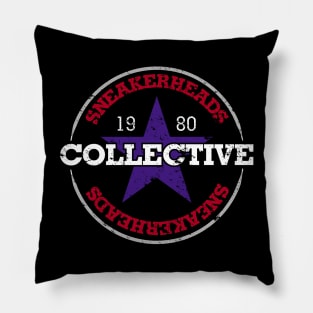 Sneakerheads Collective Red Blue Badge Pillow