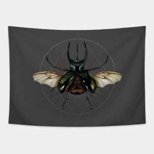 Vitruvian Beetle Tapestry