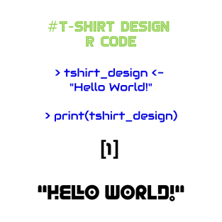 T-Shirt Design Programming | R Code True Color T-Shirt