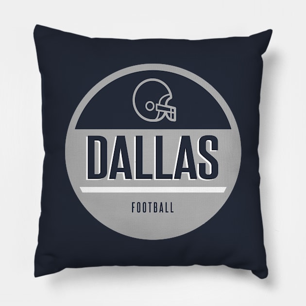 Dallas retro football Pillow by BVHstudio