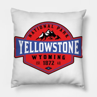 Yellowstone National Park Wyoming Camping Hiking Climbing Pillow