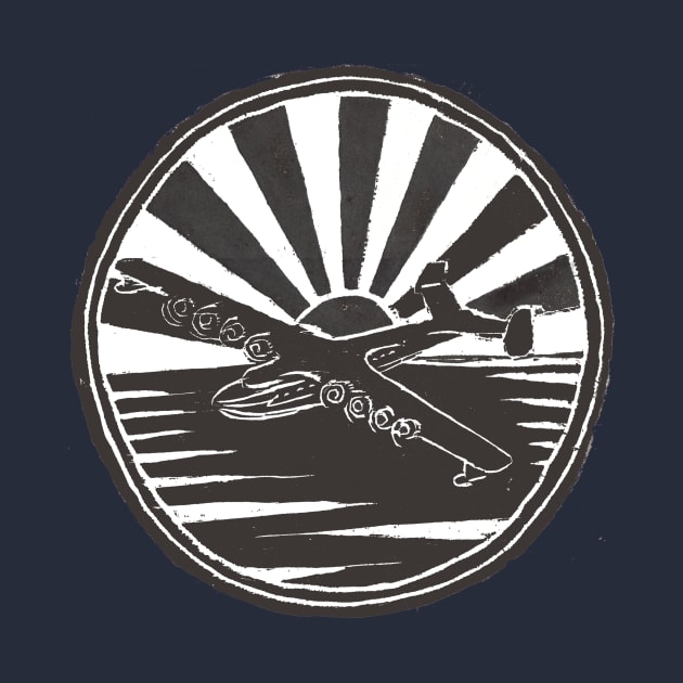 Giant Seaplane Logo by Hokusai's Kitten