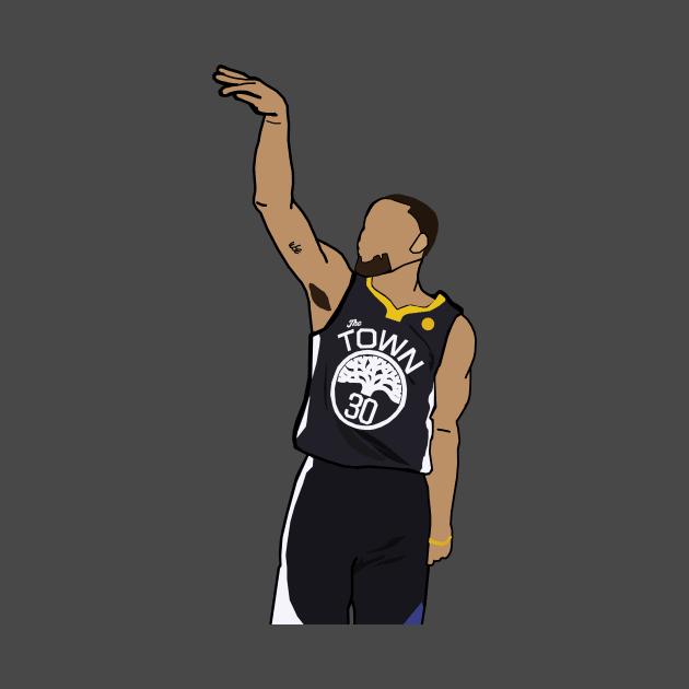 Steph Curry With The Shot Boi - NBA Golden State Warriors by xavierjfong