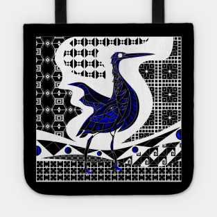 talavera bird garza agami heron ecopop zentangle Tote