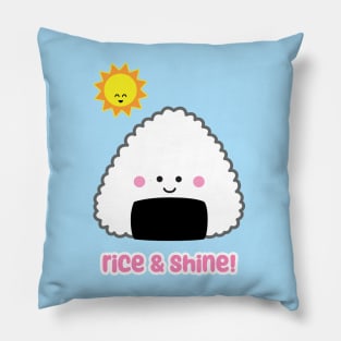Rice and Shine Onigiri | by queenie's cards Pillow