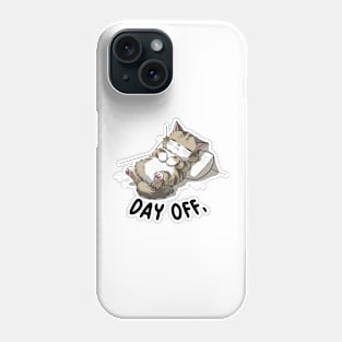 Day Off - Lazy Sleeping Cat Kawaii Style Phone Case