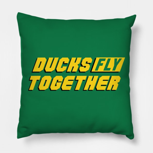 Ducks Fly Together! Pillow by J31Designs