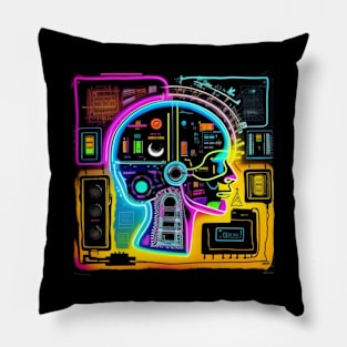 Music Brain III by Music Genius Art Pillow