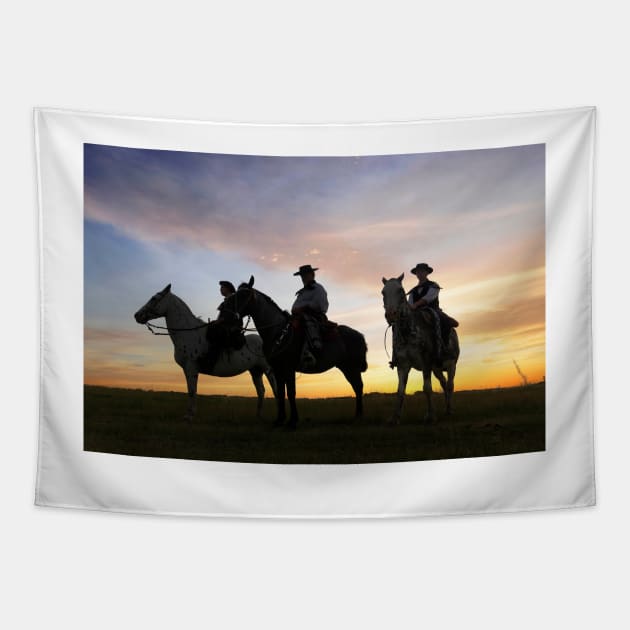 magdalena gauchos silhouettes Tapestry by jmpznz