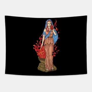 Goddess of Greek mythology - Hestia Vesta Tapestry