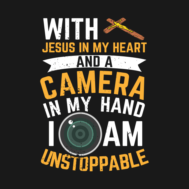 Camera Photographer Jesus Photography Gift by Dolde08