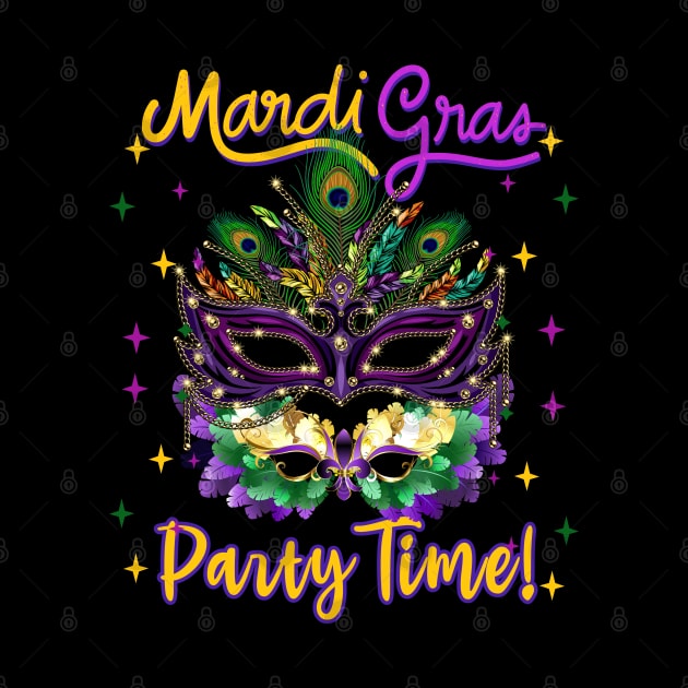 Mardi Gras Party Time! by Mind Your Tee