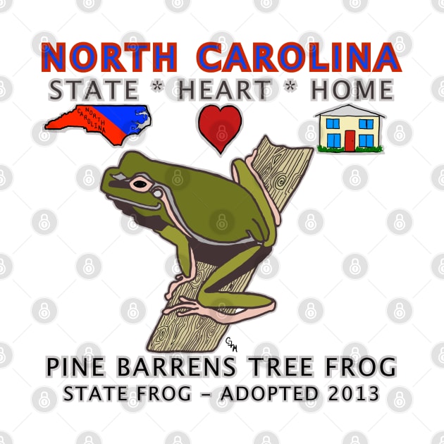 North Carolina - Frog - State, Heart, Home - State Symbols by cfmacomber