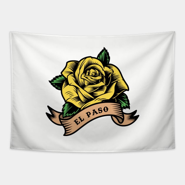 Yellow Rose Of El Paso Tapestry by Drizzy Tees