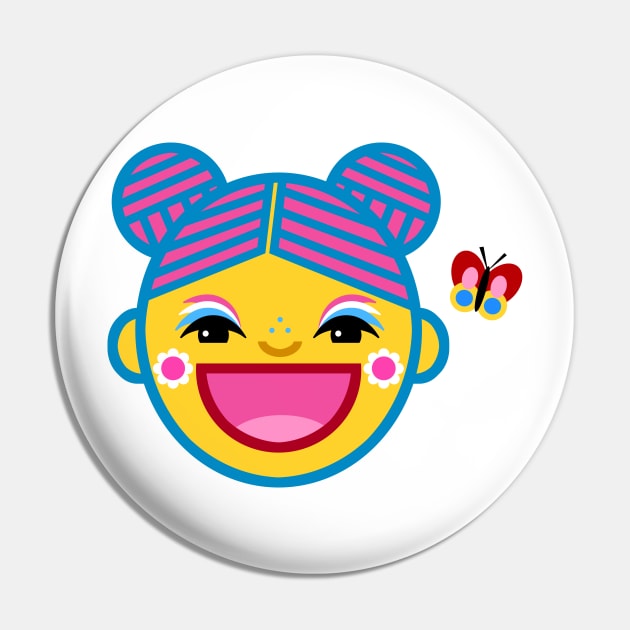 Happy Face Pin by AdrianaStore