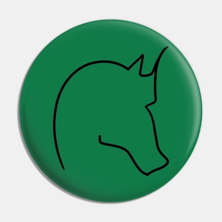 Black Horsehead Pin