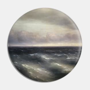 The Black Sea (A storm begins to whip up in the Black Sea) by Ivan Aivazovsky Pin