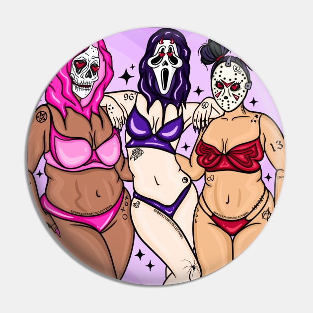 Girlz Nite Pin by BreezyArtCollections 