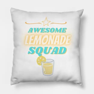 Awesome Lemonade Squad Pillow