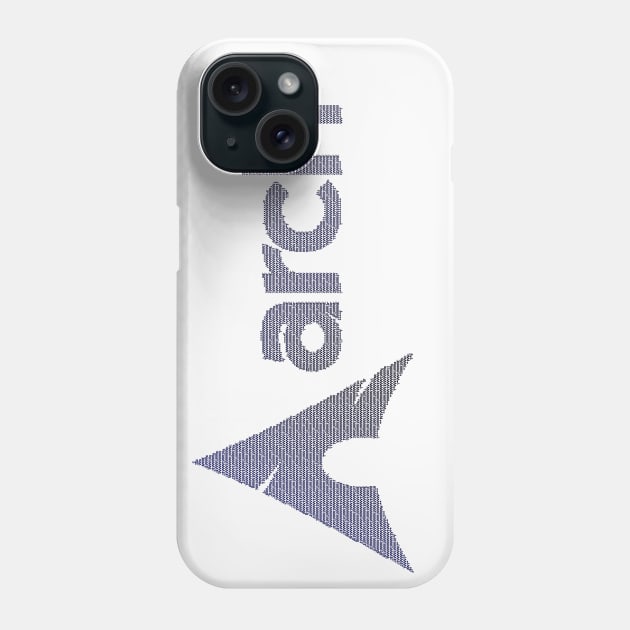 Arch linux - Ascii Art Phone Case by MacJoris