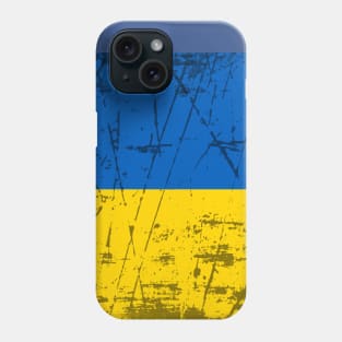 Distressed Ukrainian Flag Phone Case