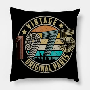 Vintage 1975 Original Parts 45th Birthday Gifts Pillow